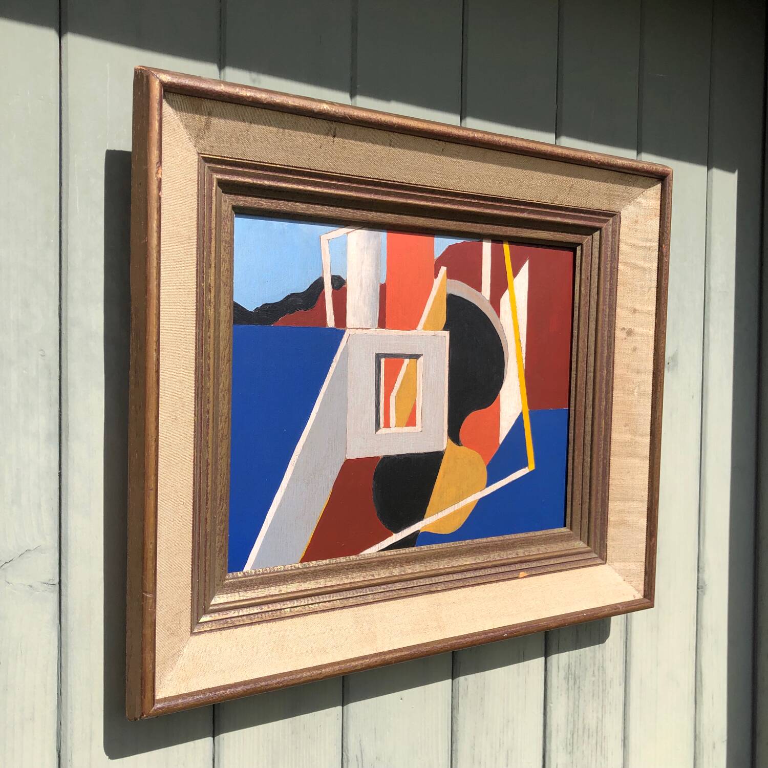 Abstract painting on panel