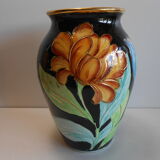 Vase polychrome vallauris jtf floral 50