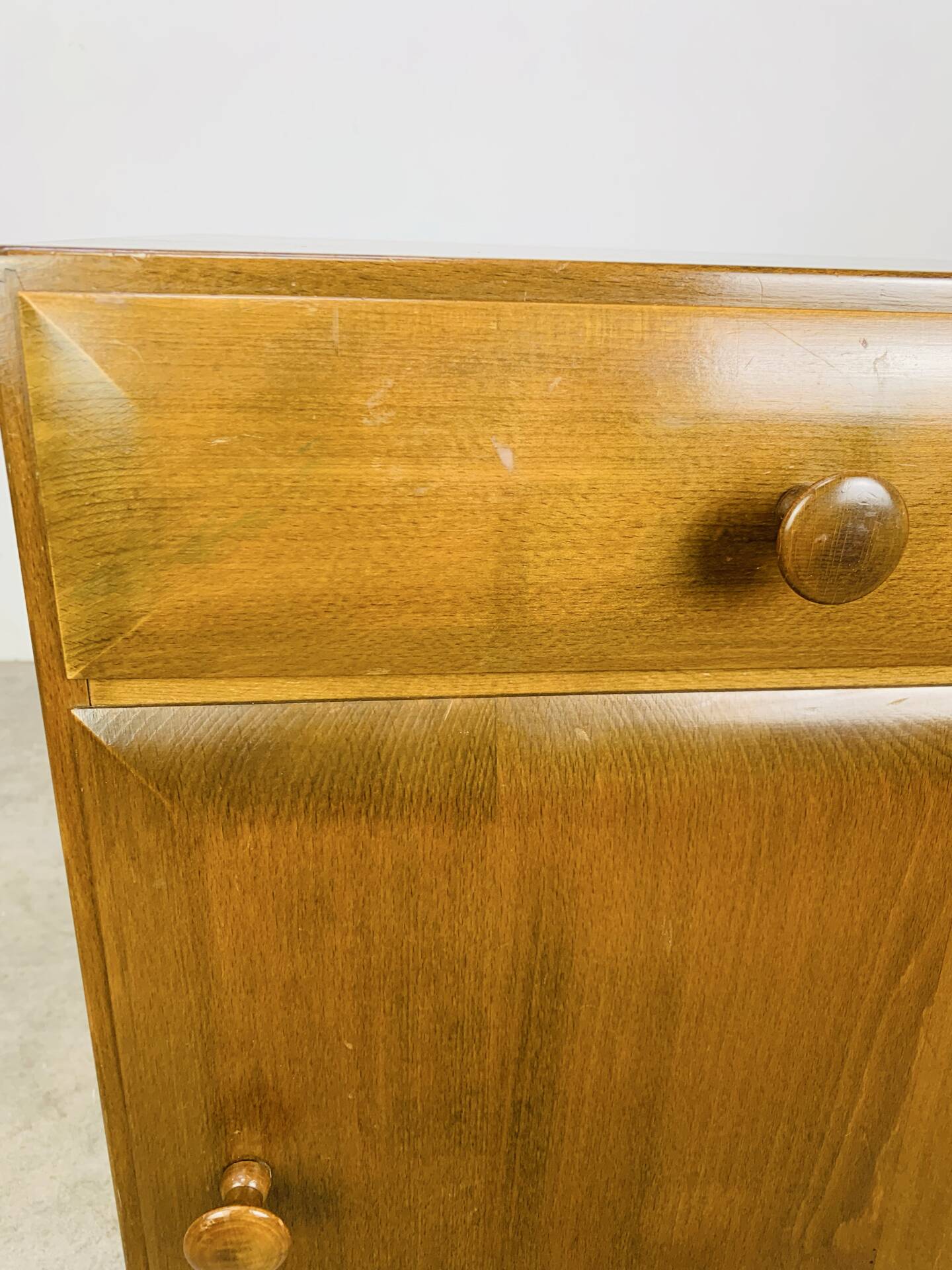 Art Deco bedside table in wood, 1940s/50s