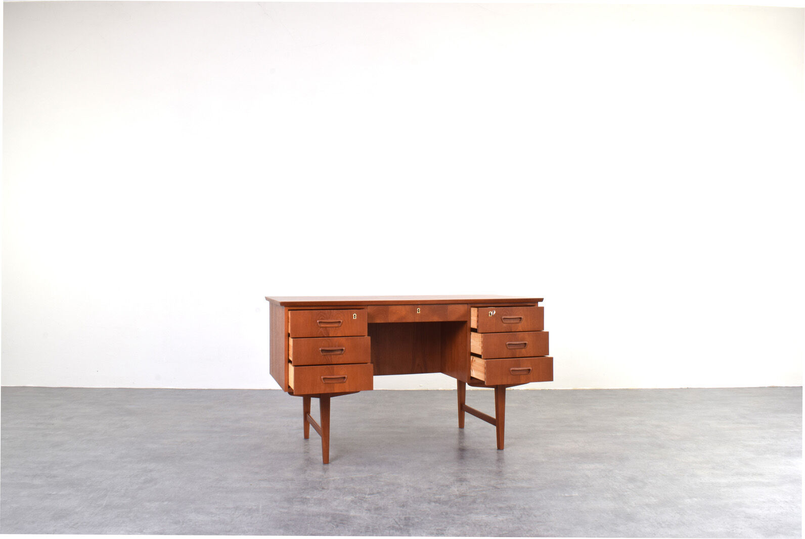 Mid-Century Modern Danish Teak Executive Desk, 1960s