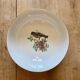 Vintage porcelain salad bowl - bird and flower decorations