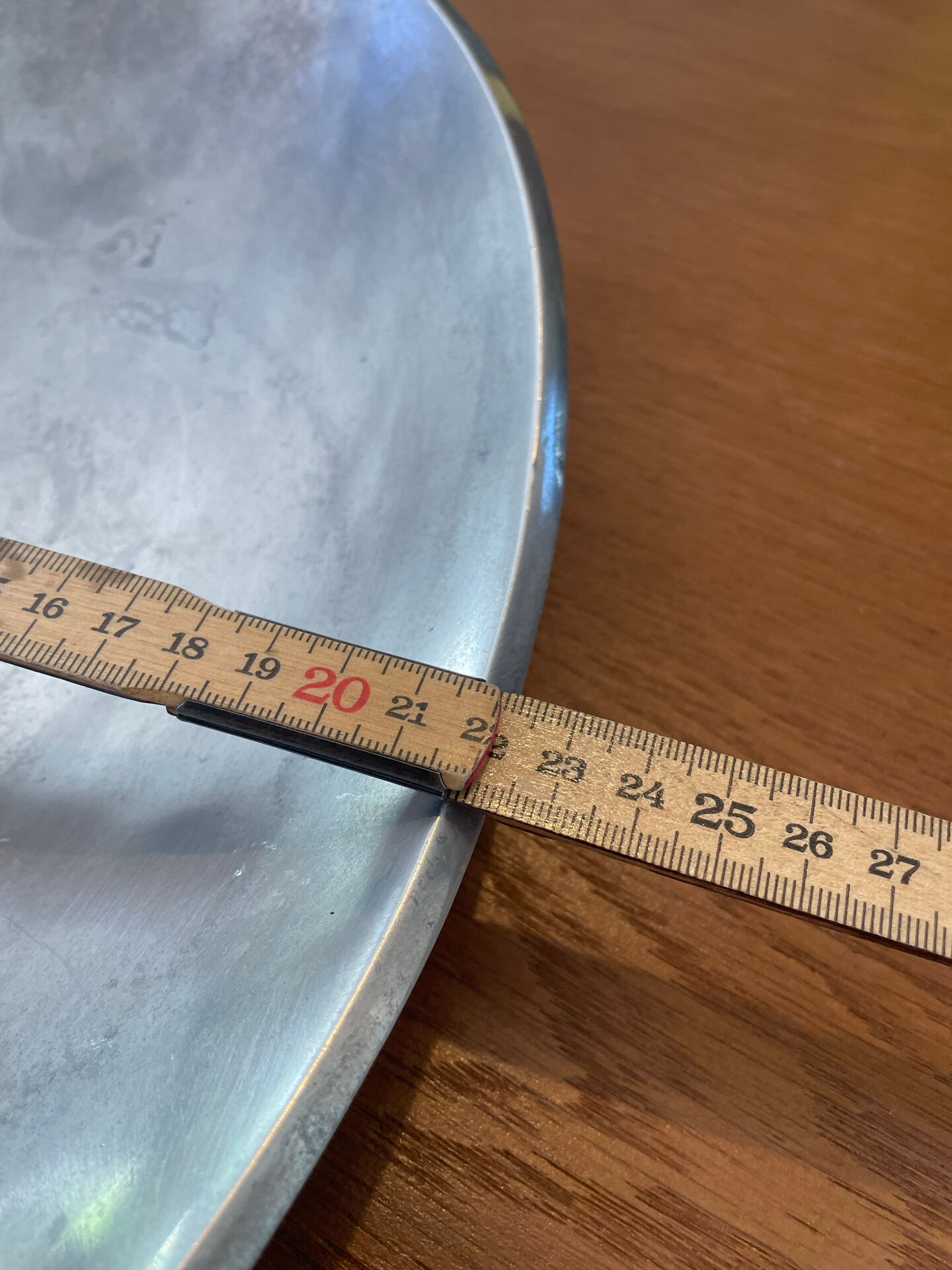Elegant forged aluminium catchall.
