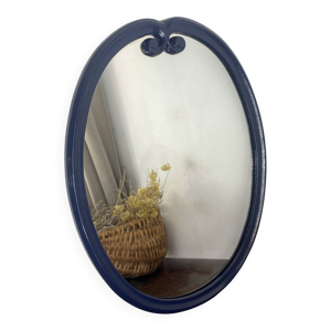 Miroir en fonte bleu