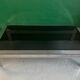 Coffee table in chromed metal and smoked glass