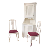 White corner cabinet Sweden 70s
