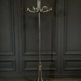 1960s chrome-plated aluminum parrot coat rack with tripod base