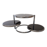 Space Age 3-tier coffee table by Leitmotiv-Swivel, Netherlands circa 1970