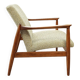 Vintage armchair with a green nebula design by E. Homa, 1970.