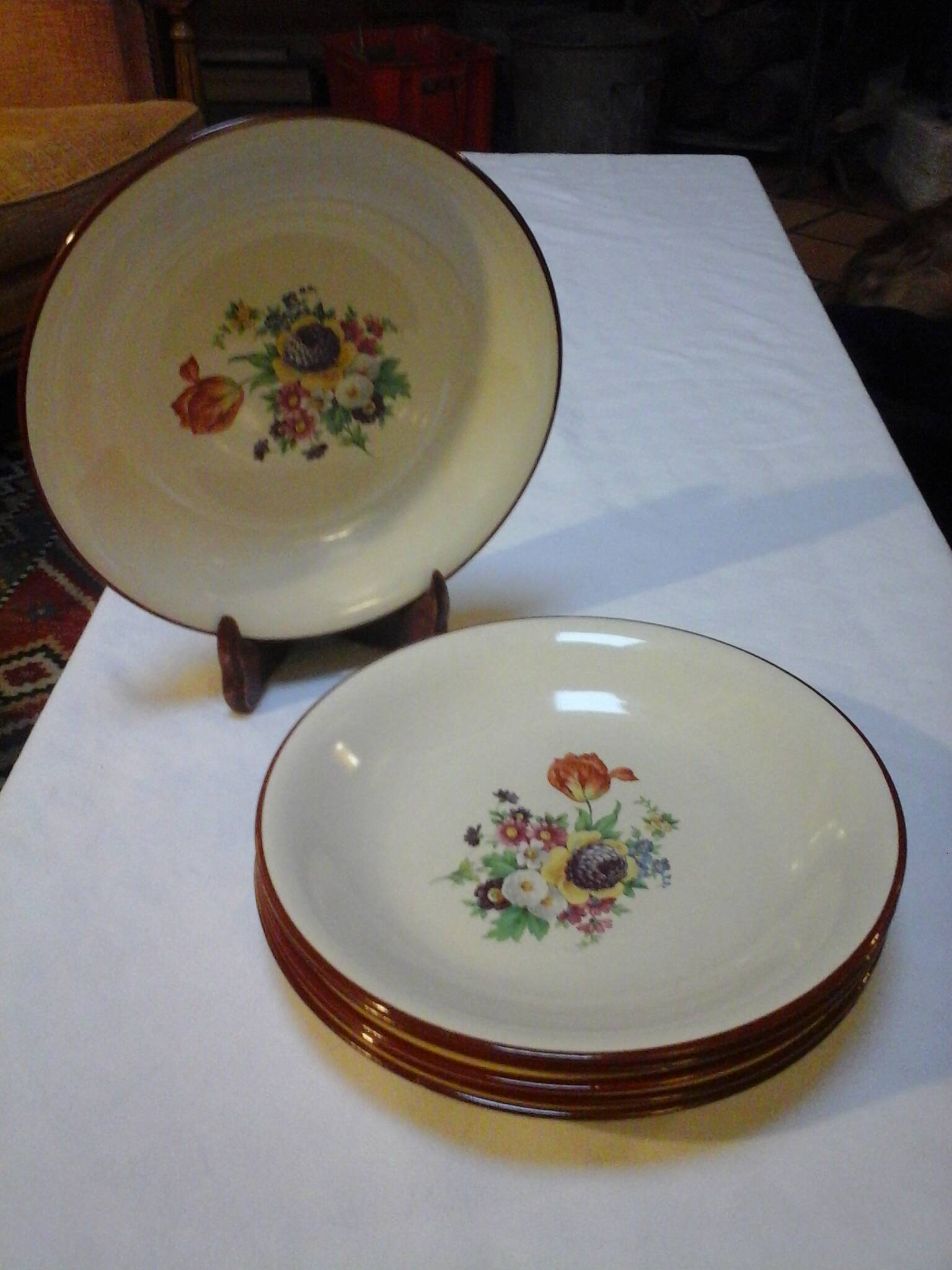 6 Japanese soup plates / Salins