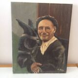 Old portrait painting.