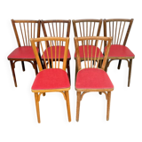 Set of 6 Baumann 153 bistro chairs