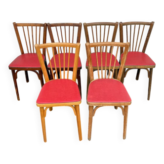 Set of 6 Baumann 153 bistro chairs