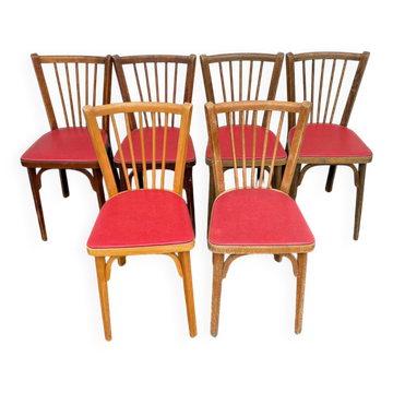Set de 6 chaises bistrot baumann 153