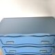 Organic blue chest of drawers