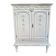 Antique patinated Louis XVI buffet, marble top.