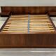 Danish Rosewood Double Floating Bed By Sannemans, 1970s.