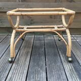 Vintage rattan basket