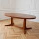 Table à manger ovale vintage 6 personnes, années 70s