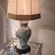 Lamp asia porcelain butterfly pattern and fleural