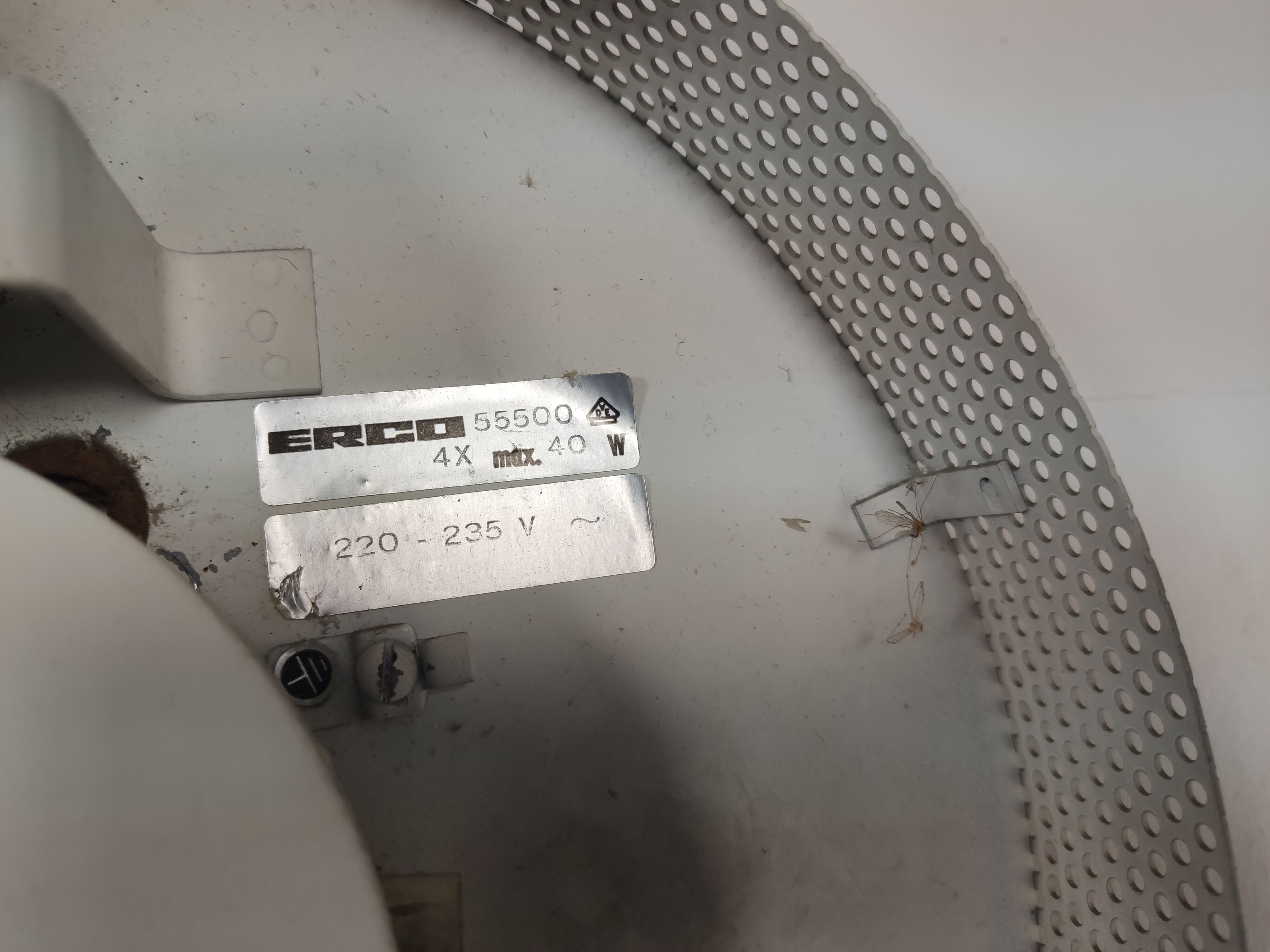 Erco 60/70s light mirror 42cm