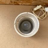 Antique vintage polished stone cylinder lamp