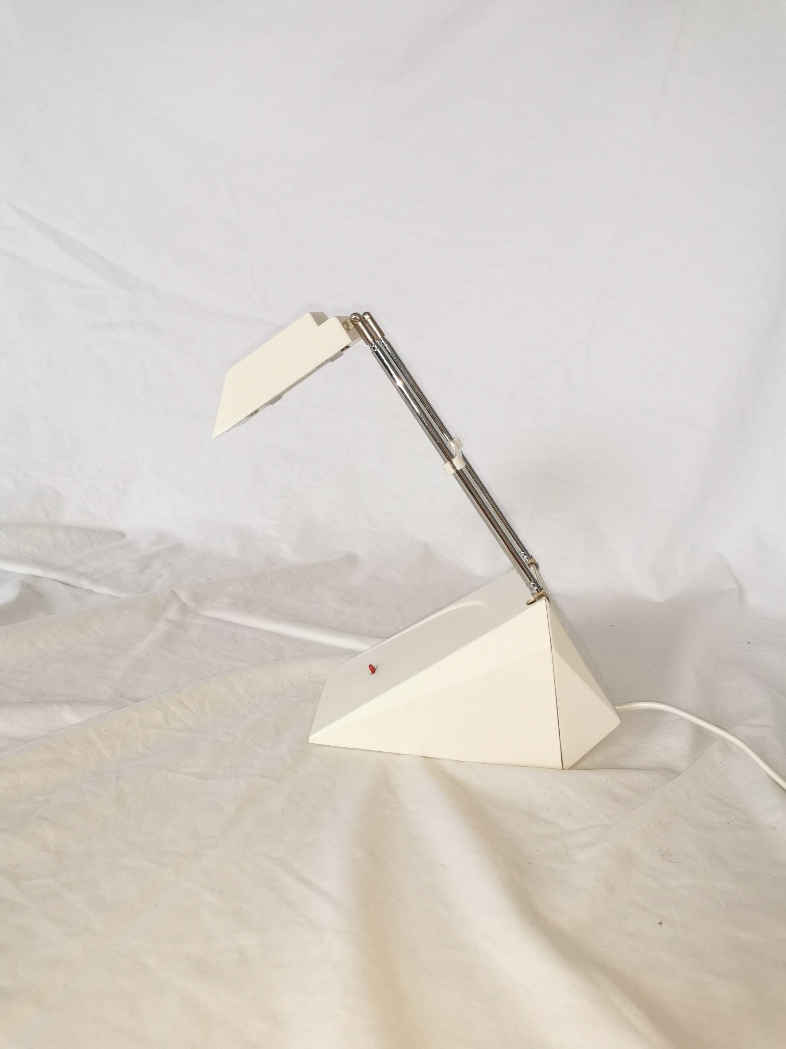Telescopic halogen desk lamp, postmodern, 1980s