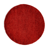 Scandinavian design rya rug by Karin Bernholm. Round, dia 196-198 cm (77-78 in)