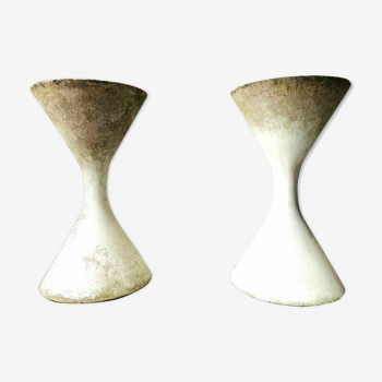 Pair of Diabolo gardeners by Anton Bee and Willy Guhl for Eternit 60s