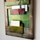 Large metal "polychrome" mirror — 1970s