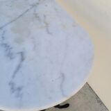 Cast iron bistro table and old oval marble top