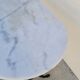 Cast iron bistro table and old oval marble top
