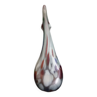 Handmade glass paste vase, mouth blown, Murano type