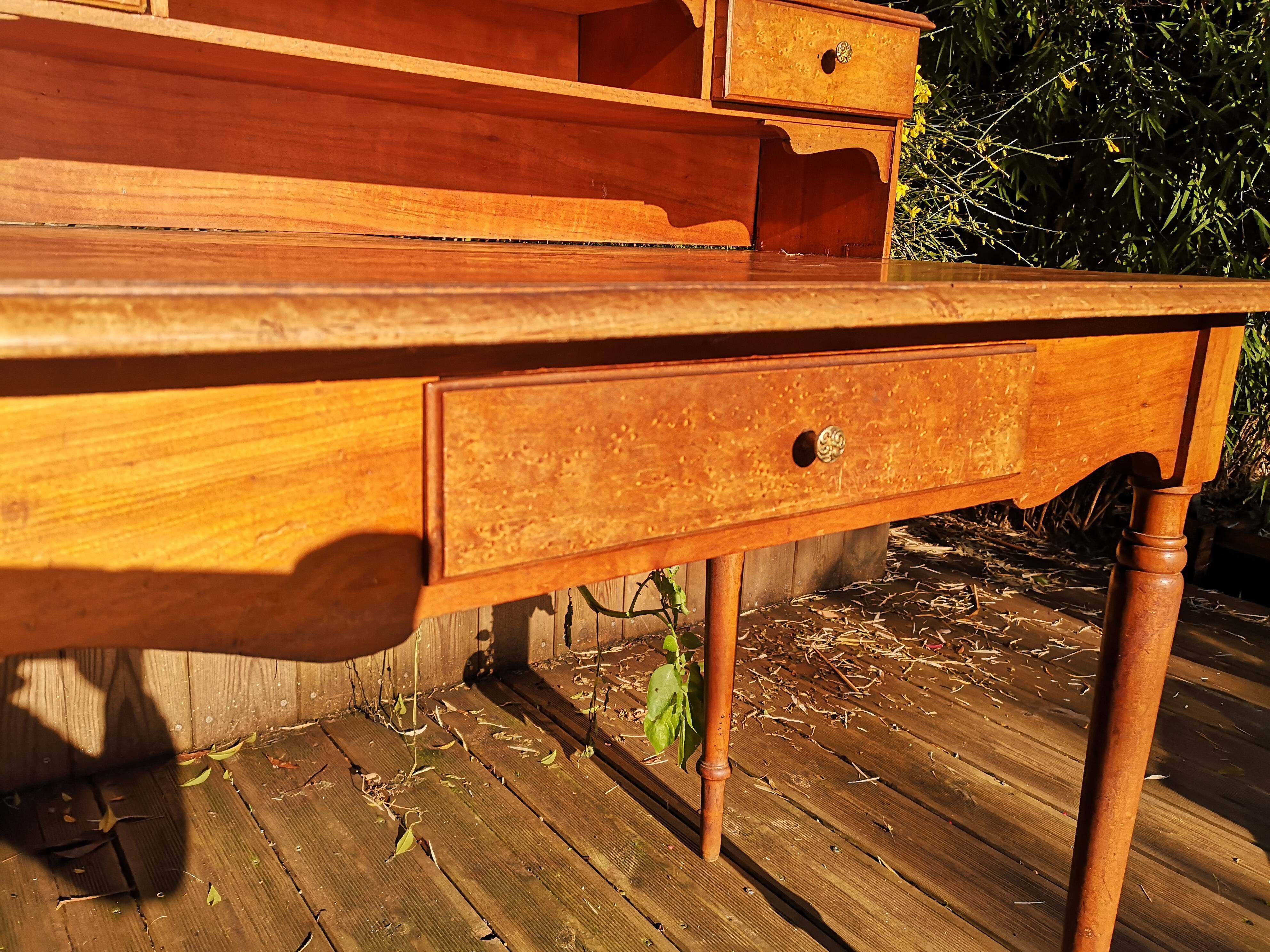 Wooden Art Nouveau desk circa 1900