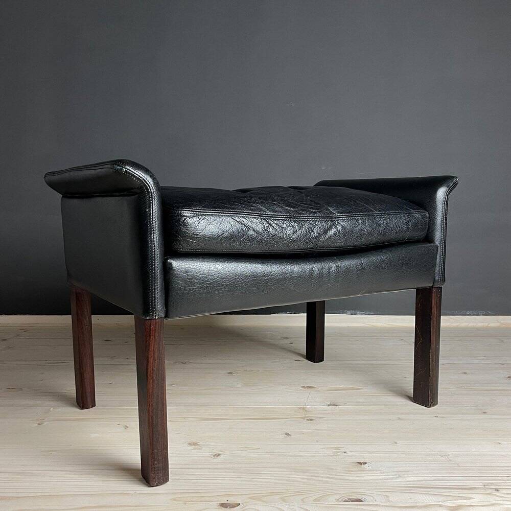 Ensemble de fauteuil lounge et ottoman Mod. 500 attribué à Hans Olsen pour Vatne Møbler, Danemark, années 1960