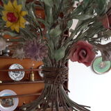 Veritable Florentine chandelier bought at the factory in Florence around the years 1978 1980 in iron forge