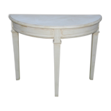 Solid painted wood console half-moon excellent condition