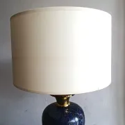 LE DAUPHIN lamp in vintage ceramic and brass