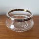 Glass cup and silver frame