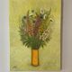 Still life with spring flowers, signed Jafé and dated on the back 1969