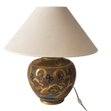 Handmade Asian style lamp in ceramic