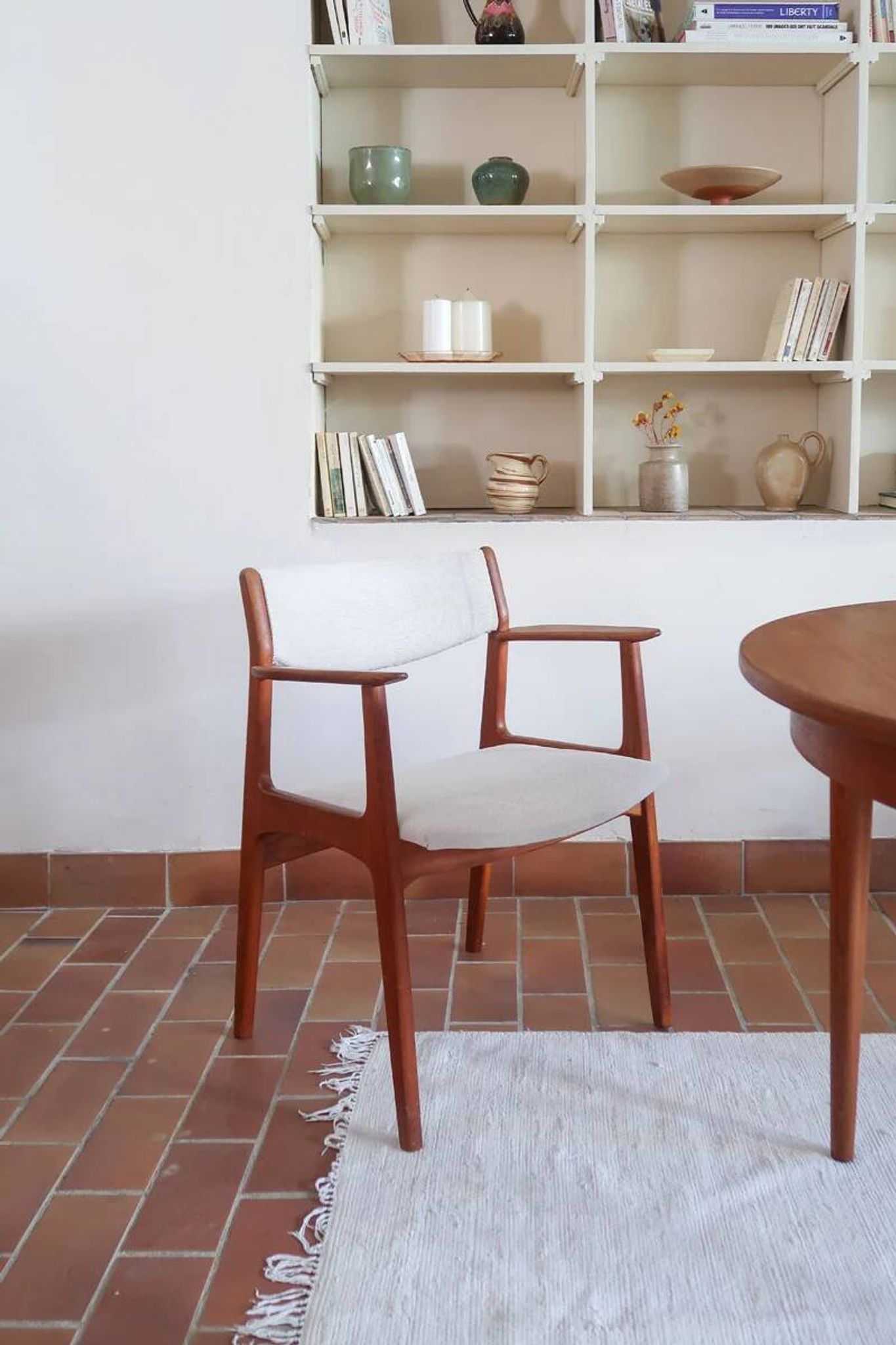 Fauteuil scandinave vintage en teck, années 60