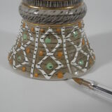 Enamelled stoneware vase signed J Breugnot number 177