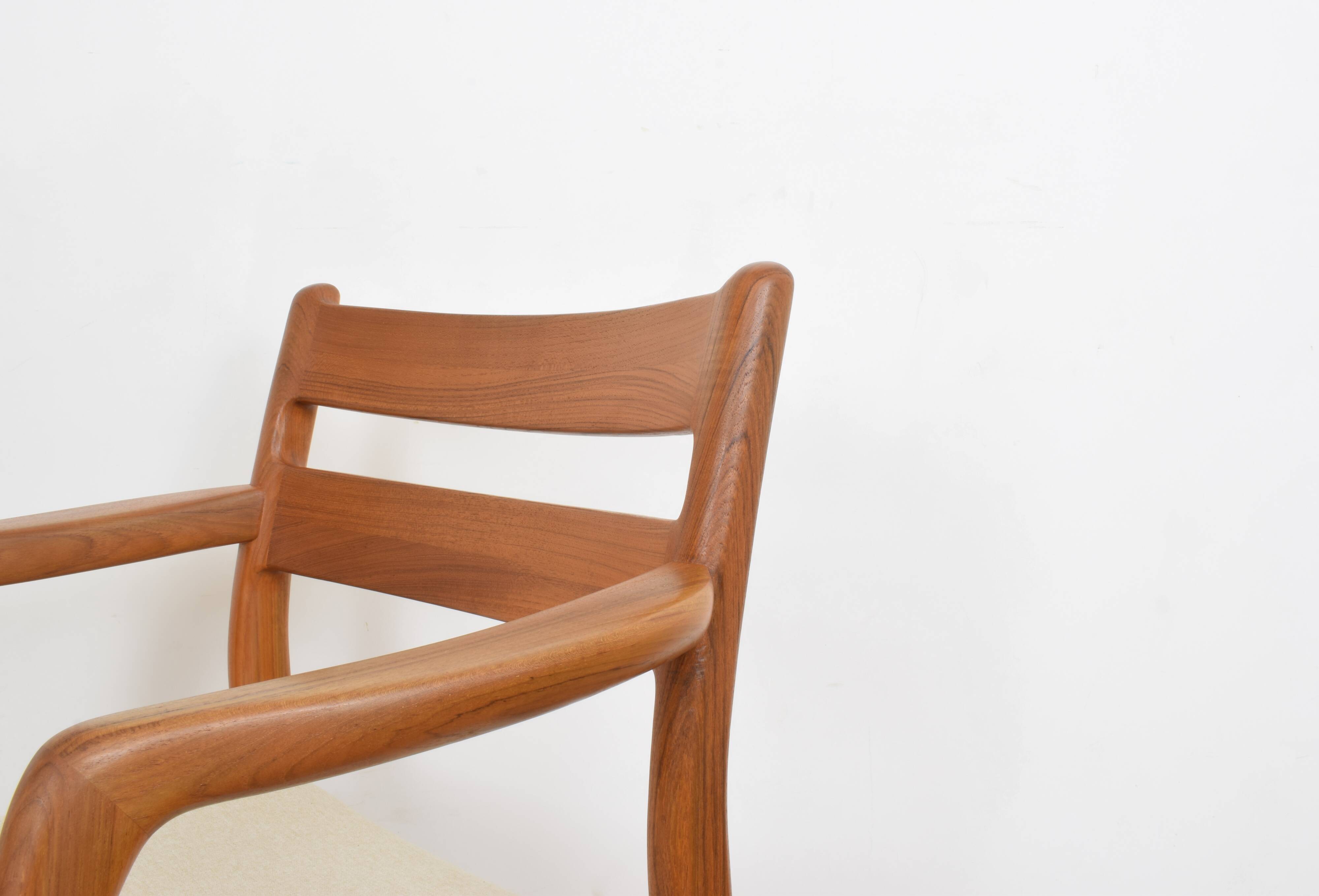 Mid-Century Danish Teak Armchair from EMC Møbler, 1970s.