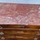 Antique Empire style chest of drawers with marble top