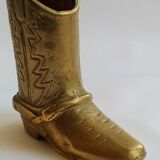 Vintage Santiag gilded bronze pencil pot