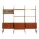 Teak system bookcase, Norwegian design, 1960s, production: Blindheim Mobelf