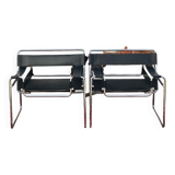 Paire de fauteuils Wassily par Marcel Breuer années 60 70
