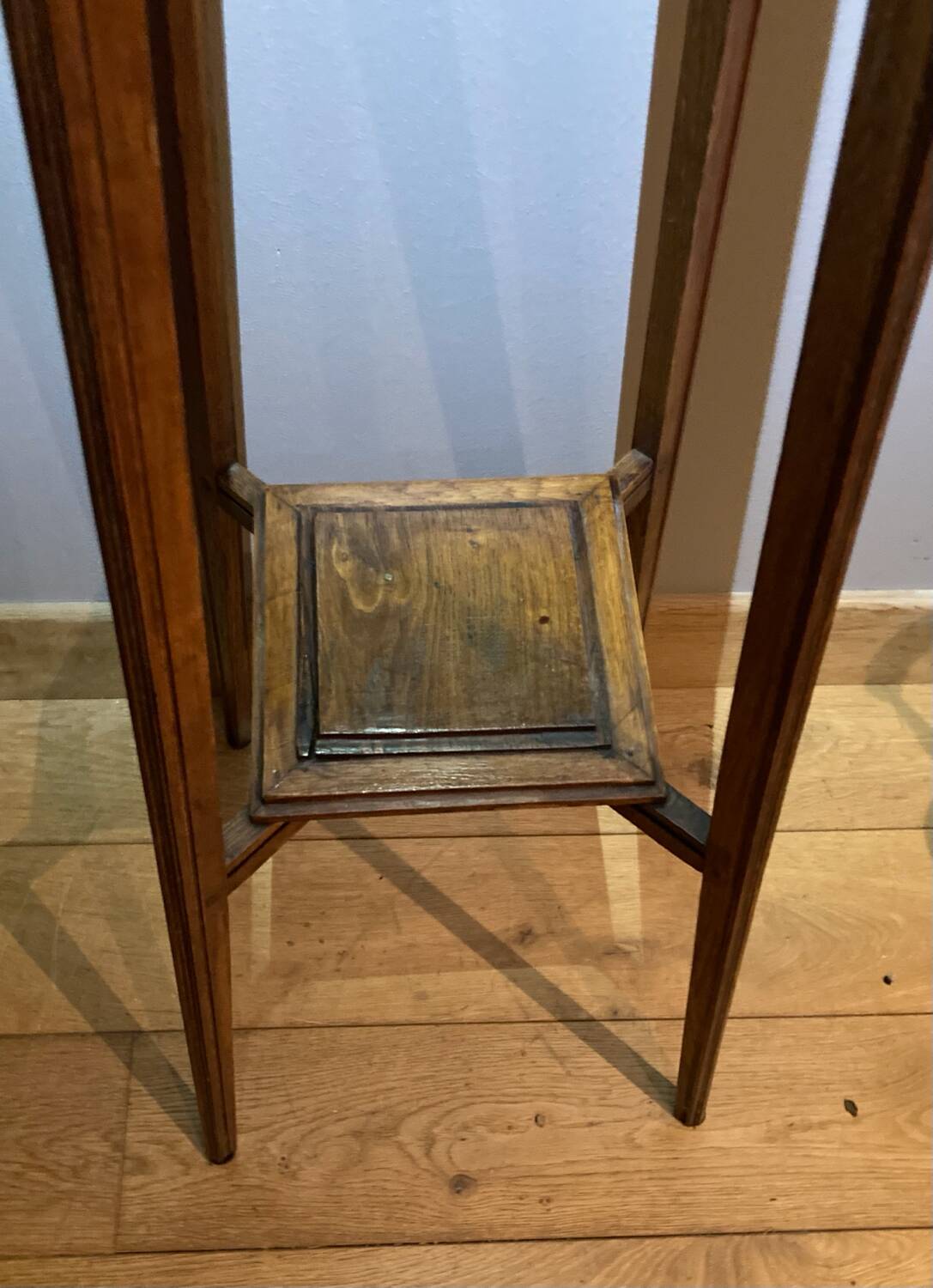 Large Art Deco harness in solid oak, early 20th century