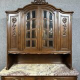 Buffet a deux corps époque Napoléon III en chêne vers 1850