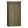 Old Danish cupboard painted with floral patterns, folk art, 19th century.